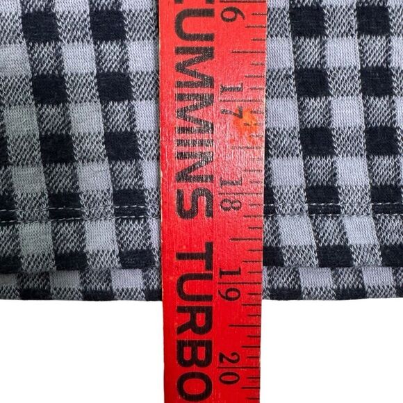 Madewell Gingham Knit Seersucker‎ Button Shoulder Top Faded Lavender Women’s XS - Picture 8 of 9